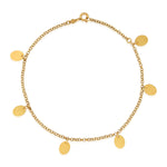 Load image into Gallery viewer, Nehita Oval Charm Anklet