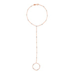Load image into Gallery viewer, Nehita Finger Hand Chain ~ Rose Gold & White Gold balls