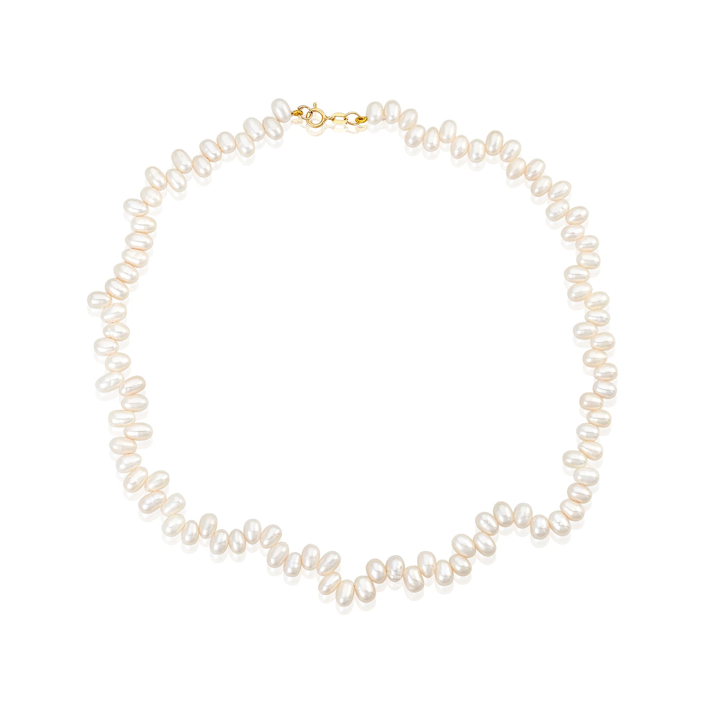 18" Fresh-Water Rice Pearl Necklace