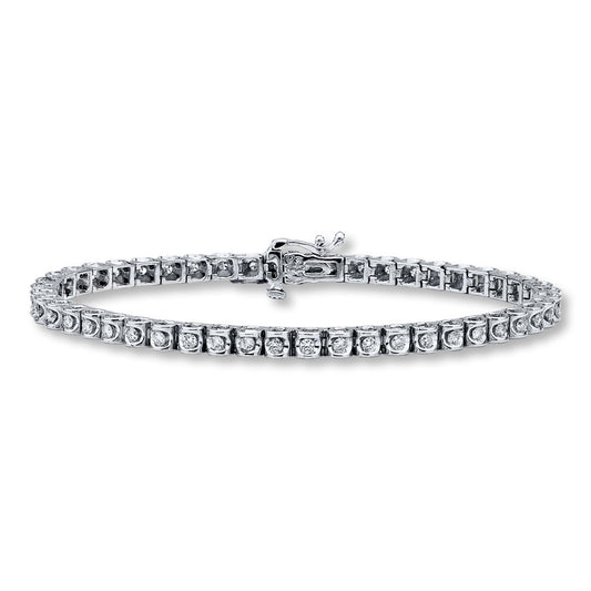 14kt Tennis Diamond Bracelet