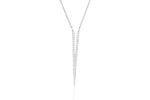 Load image into Gallery viewer, White Gold Split Dagger Diamond Pendant
