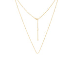 Load image into Gallery viewer, Adjustable White Gold Chain Necklace 16 - 18 inches