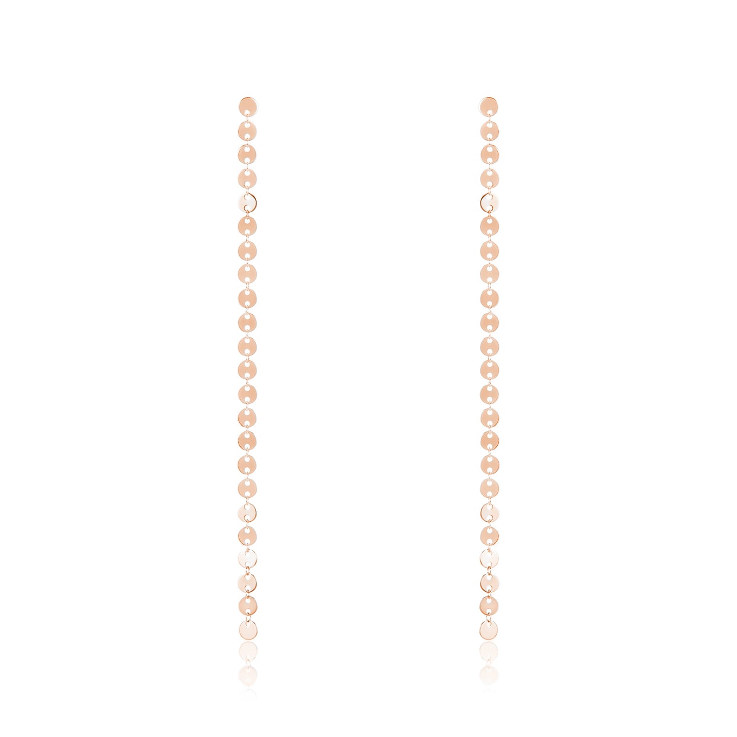 Rose Gold Endless Circle Earring