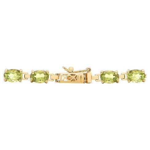 Fancy Peridot Gemstone Bracelet