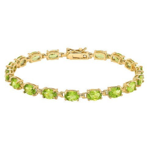Fancy Peridot Gemstone Bracelet