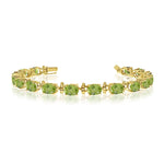 Load image into Gallery viewer, Fancy Peridot Gemstone Bracelet