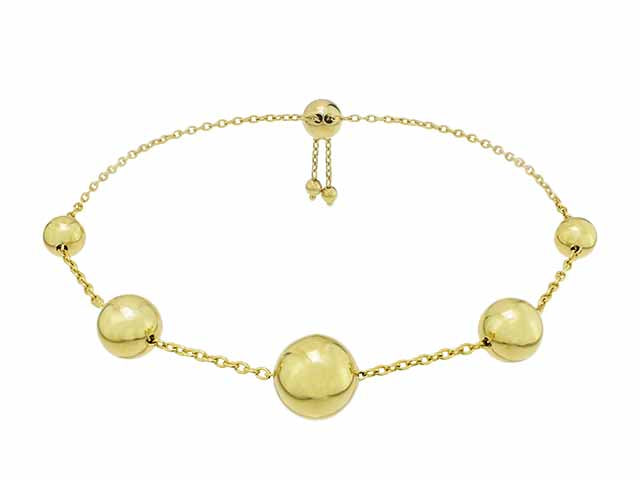 Gradient Ball Adjustable Bracelet