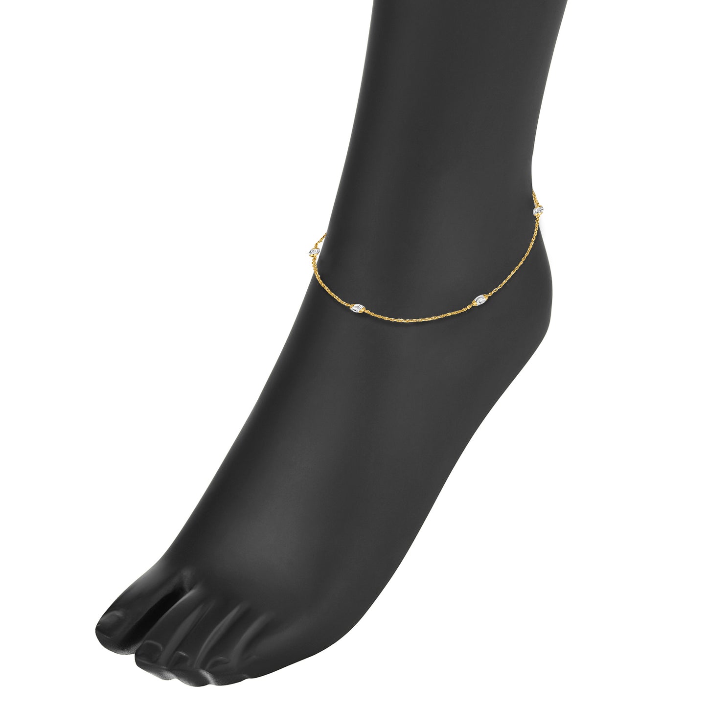 Nehita Two Tone Anklet