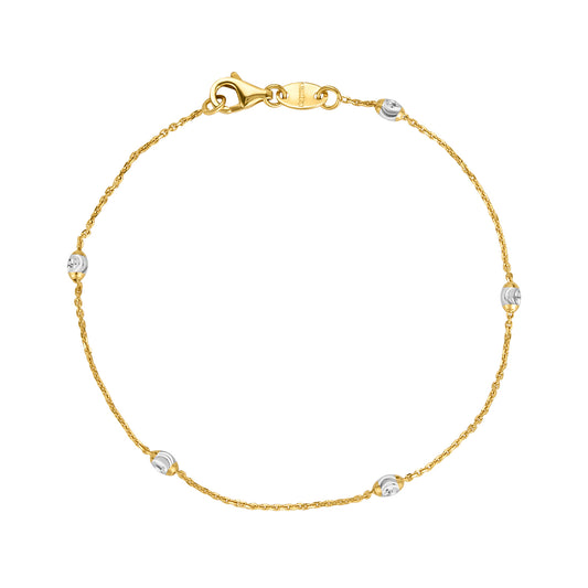 Nehita Two Tone Anklet