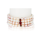 Load image into Gallery viewer, Nehita Zuri Multi-Colored 4 Layer Diamond & Garnet Bracelet