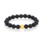 Load image into Gallery viewer, Faceted Black Onyx Bracelet