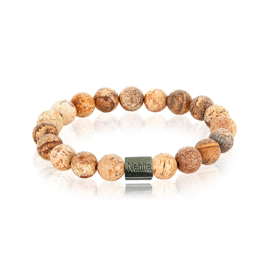 Nehita Sterling Silver Tag Jasper Bracelet