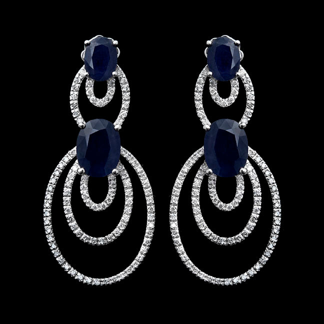 First Impression Custom Collection ~ Diamond & Sapphire Earring