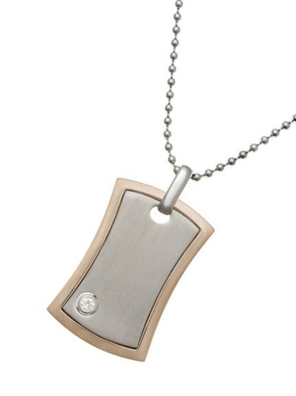Mega Diamond Mens Dog Tag