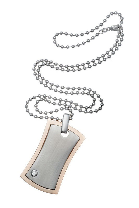Mega Diamond Mens Dog Tag