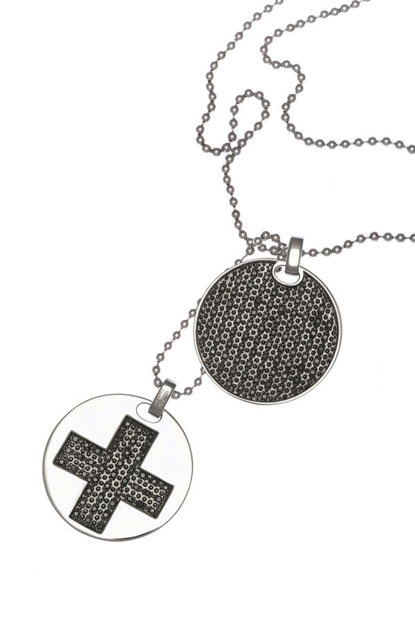 Rose gold Double Dog-Tag Pendant