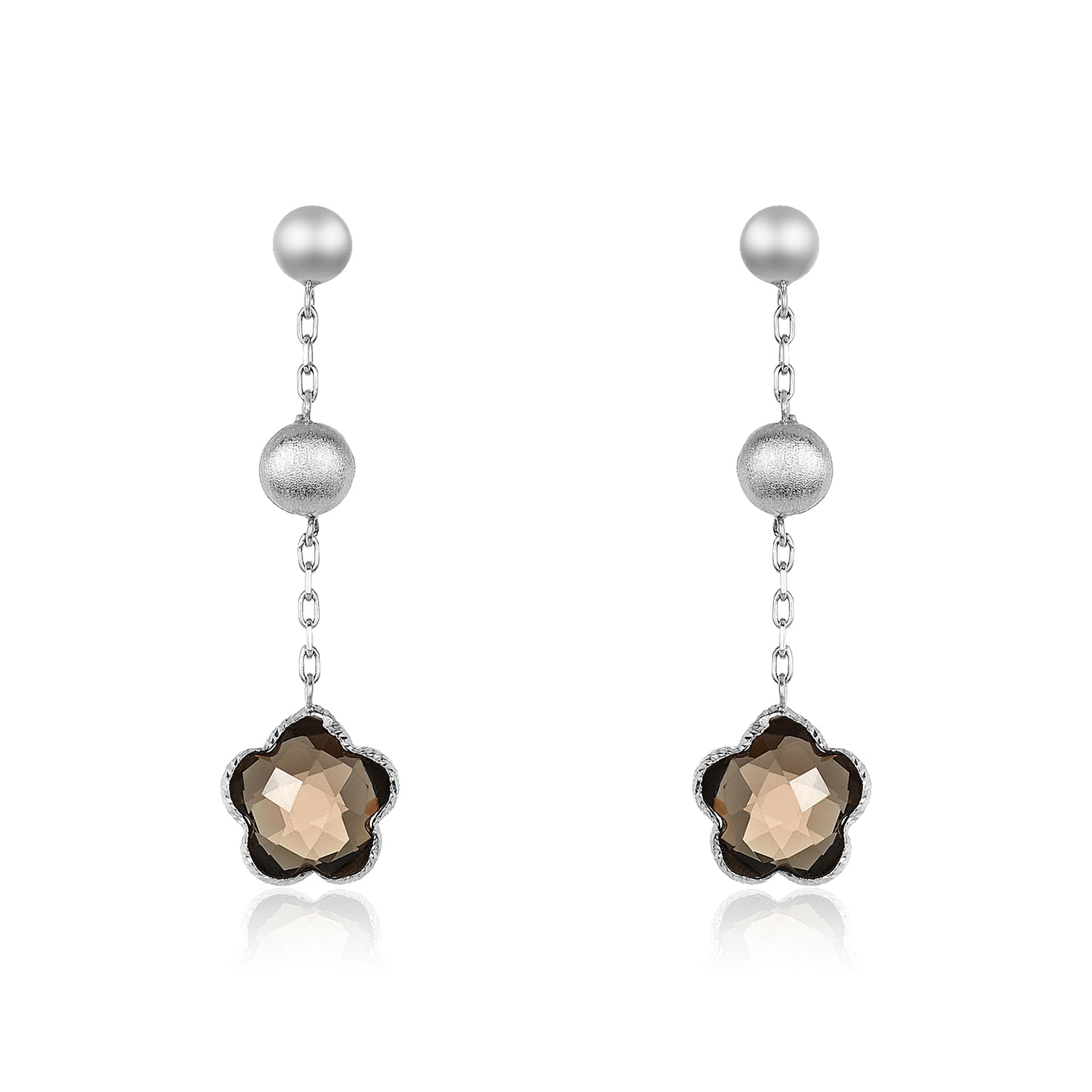 Triple Quartz Earring