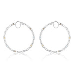 Load image into Gallery viewer, Nehita 55mm Gemstone Hoop Earring