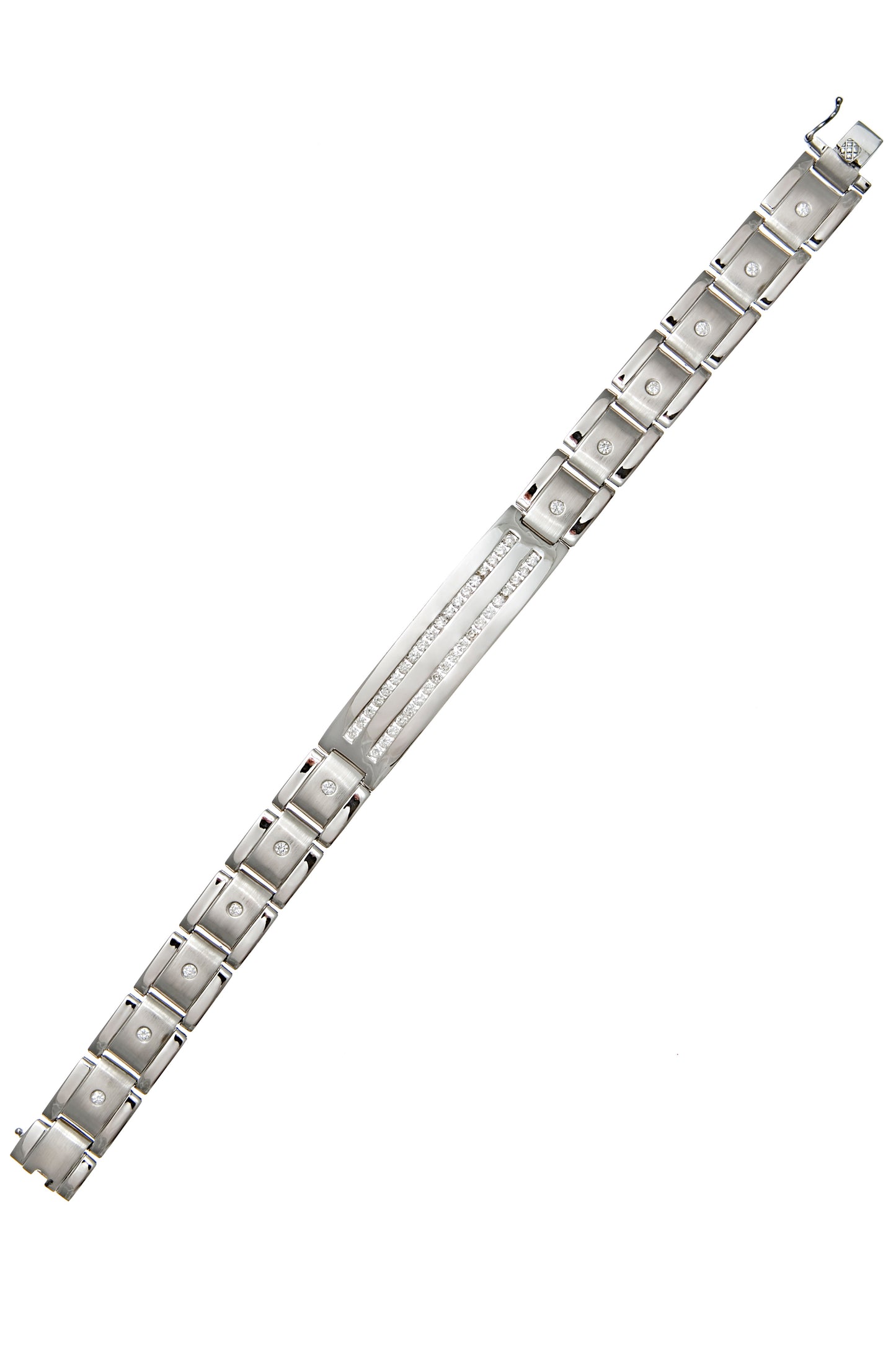 Nehita Signature White Diamond Men Bracelet