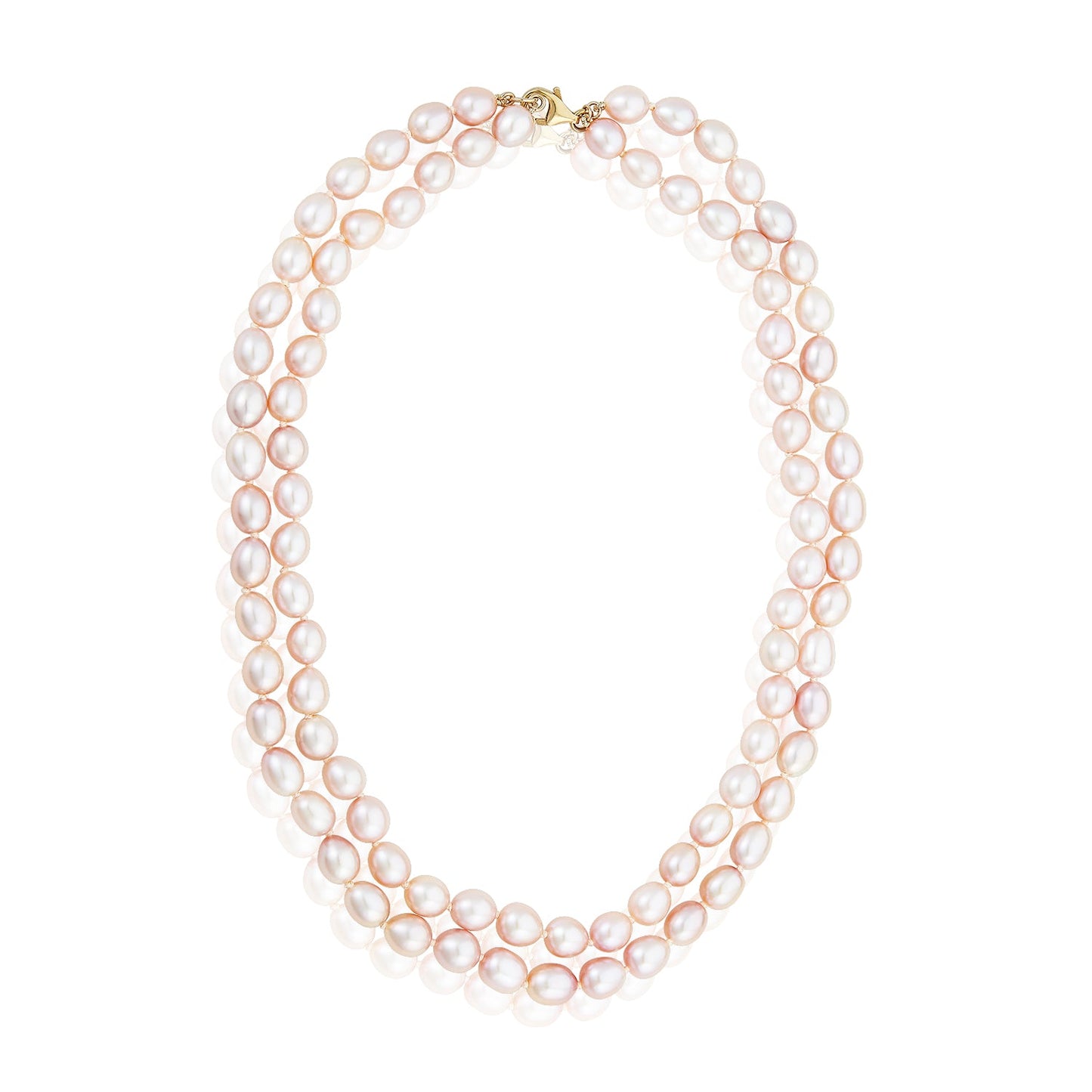 Nehita Single Layer Natural Tri-Color Pearl Necklace