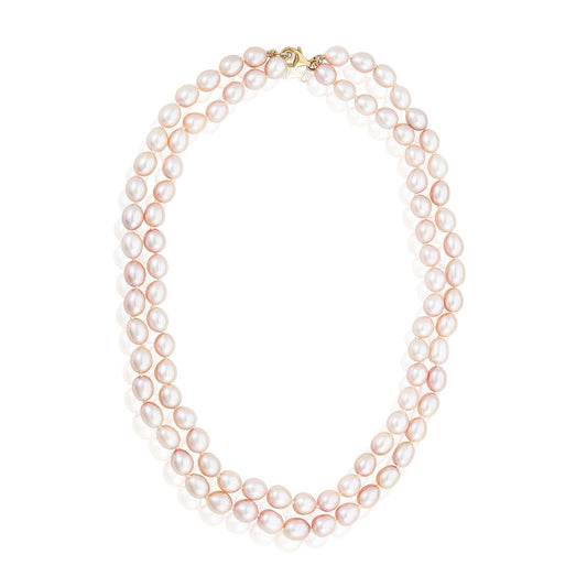 Nehita Single Layer Natural Tri-Color Pearl Necklace