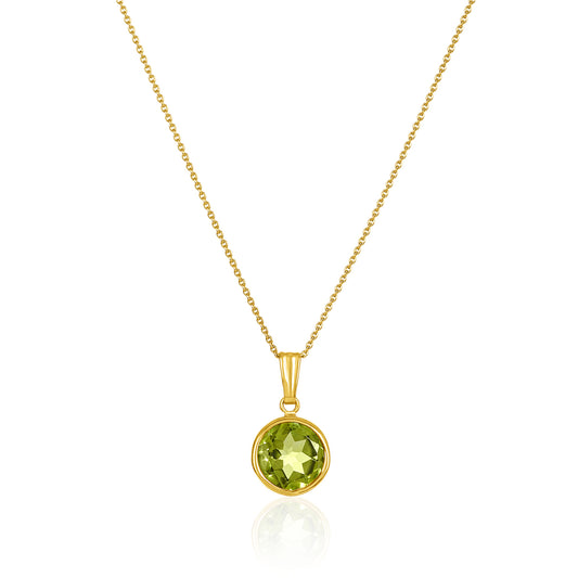 Peridot Birthstone Pendant ~ August Birthstone