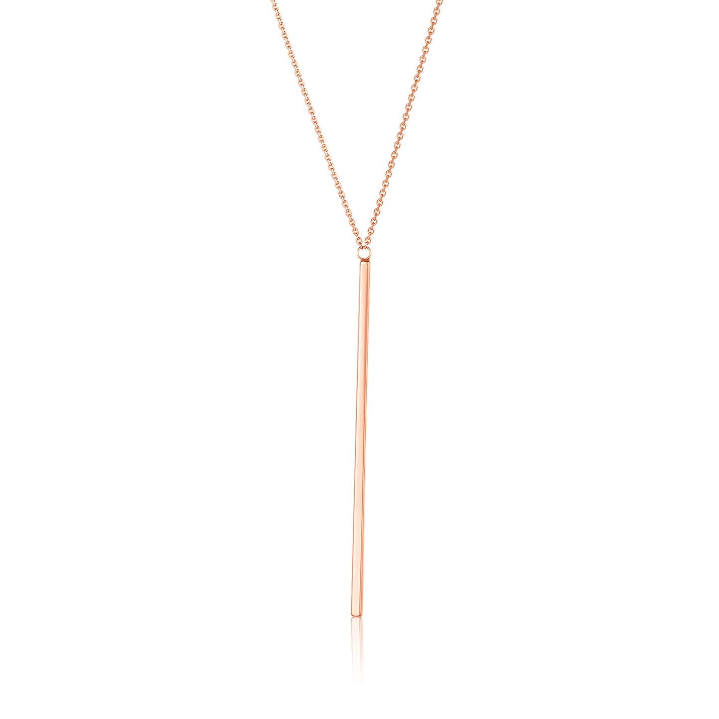 Rose Gold Single Bar Necklace