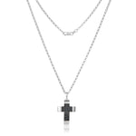 Load image into Gallery viewer, Nehita Angel Black Diamond Cross