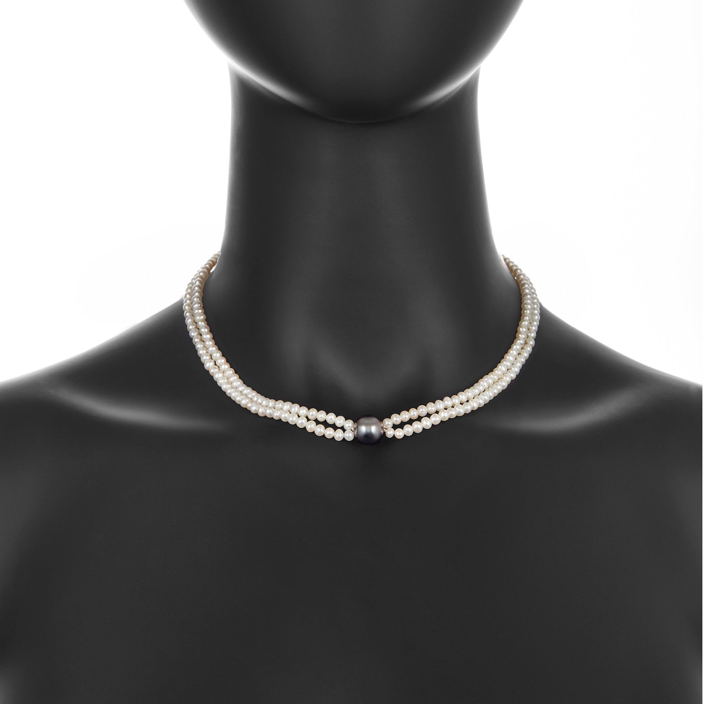 Contemporary Two Layer Pearl Necklace