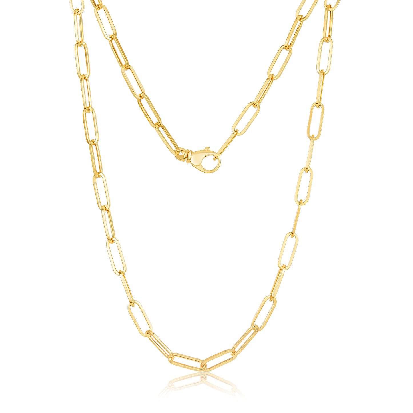 14K Grand Paper Clip Chain Necklace