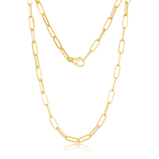14K Grand Paper Clip Chain Necklace