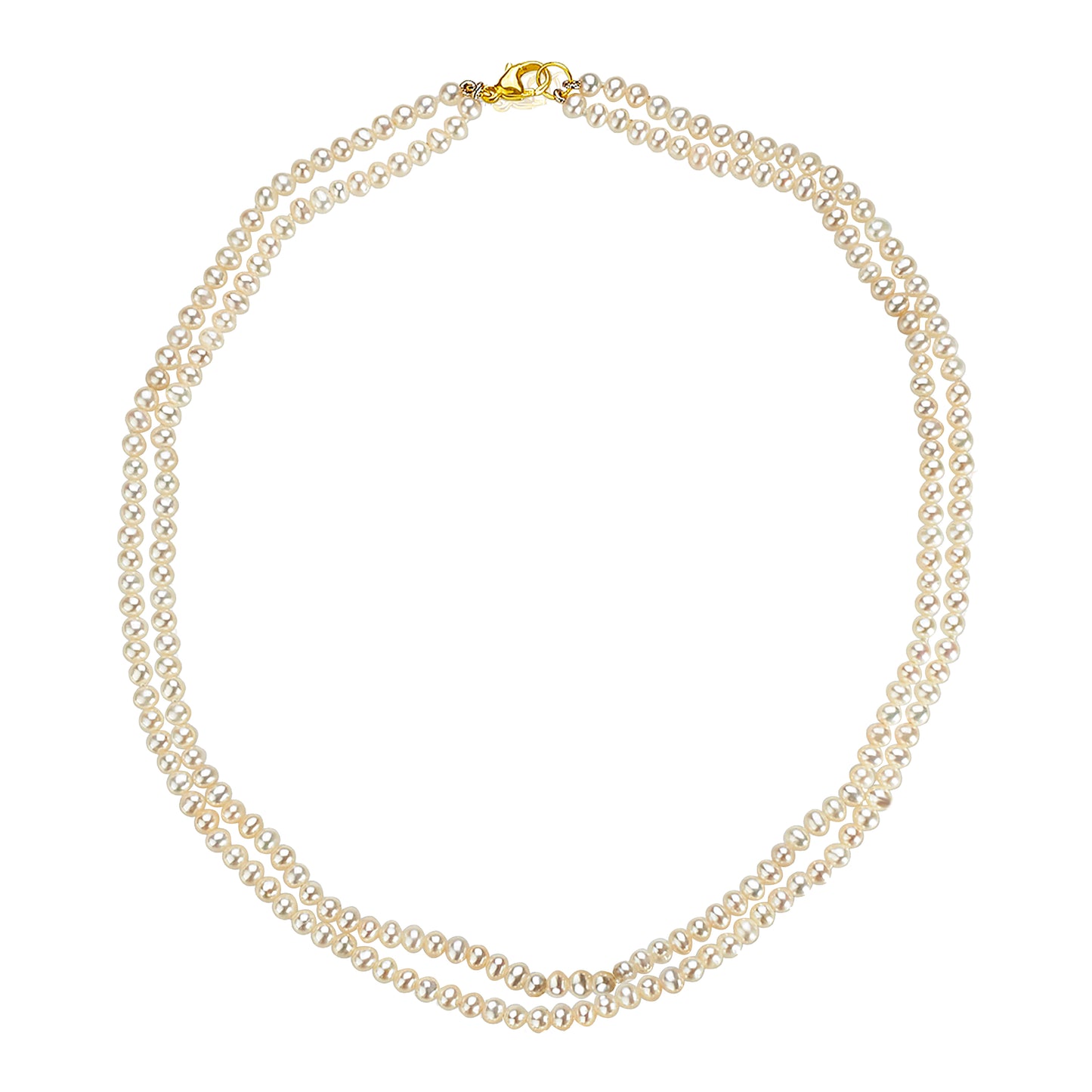 Contemporary Two Layer Pearl Necklace