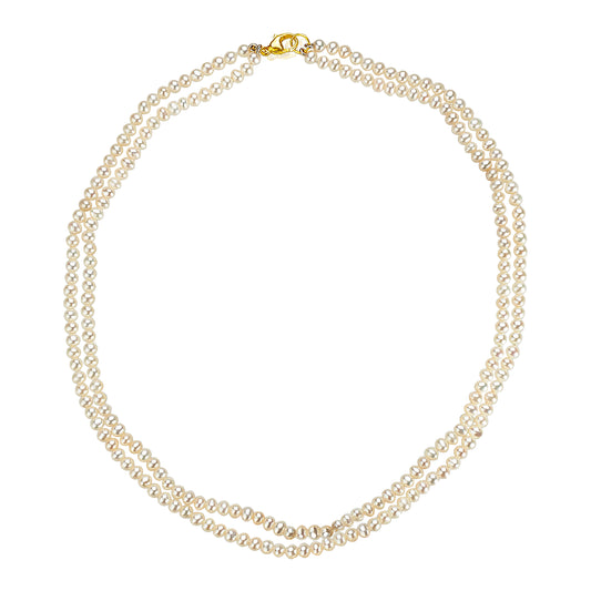 Contemporary Two Layer Pearl Necklace