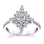 Load image into Gallery viewer, Starbust Diamond Engagement Ring