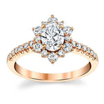 Load image into Gallery viewer, Star Oval Moissanite Engagement Ring