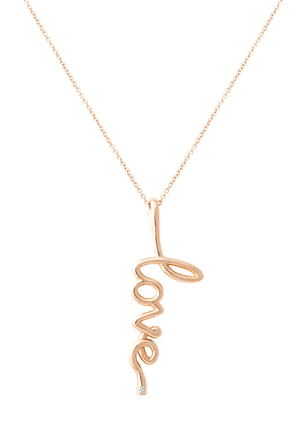 Nehita Rose Gold Dot Love Pendant