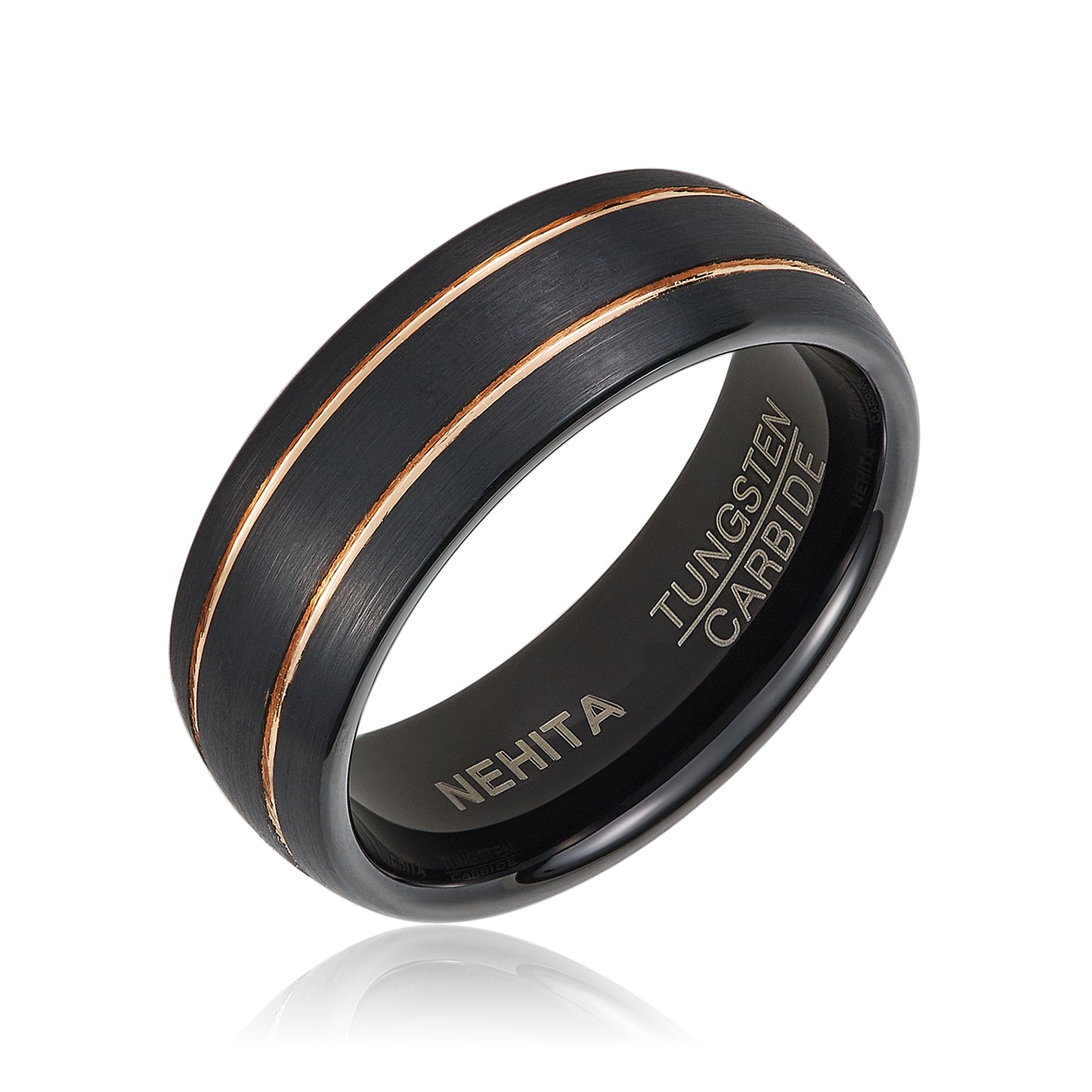Nehita Dual Rose Tungsten Band
