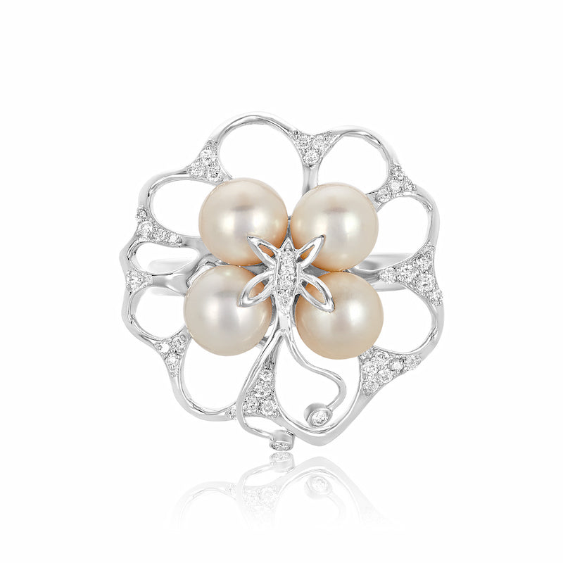 Pearl & Diamond Ring