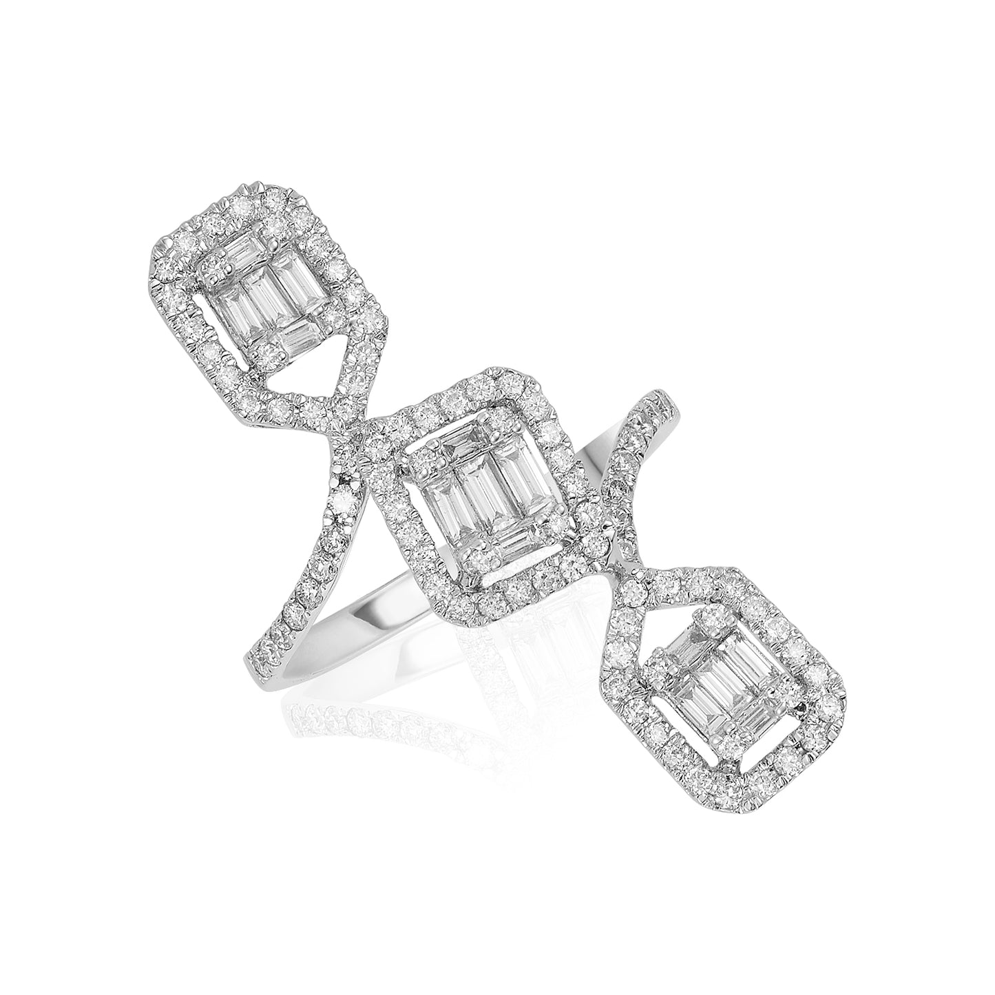 Nehita Triplet Diamond Ring