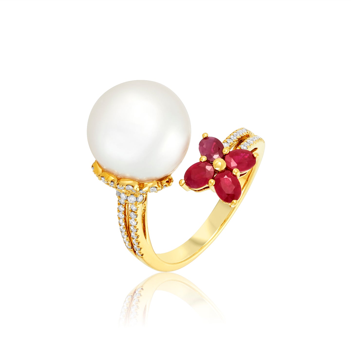 Nehita Angle Ruby Ring