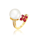 Load image into Gallery viewer, Nehita Angle Ruby Ring