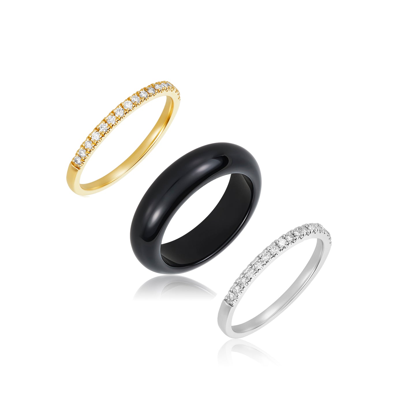 Nehita Triple Band Ring
