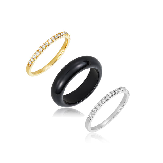 Nehita Triple Band Ring