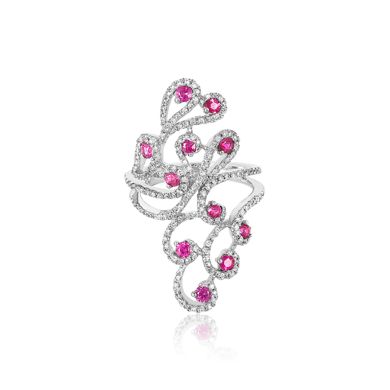 Sizzling Ruby & Diamond Ring