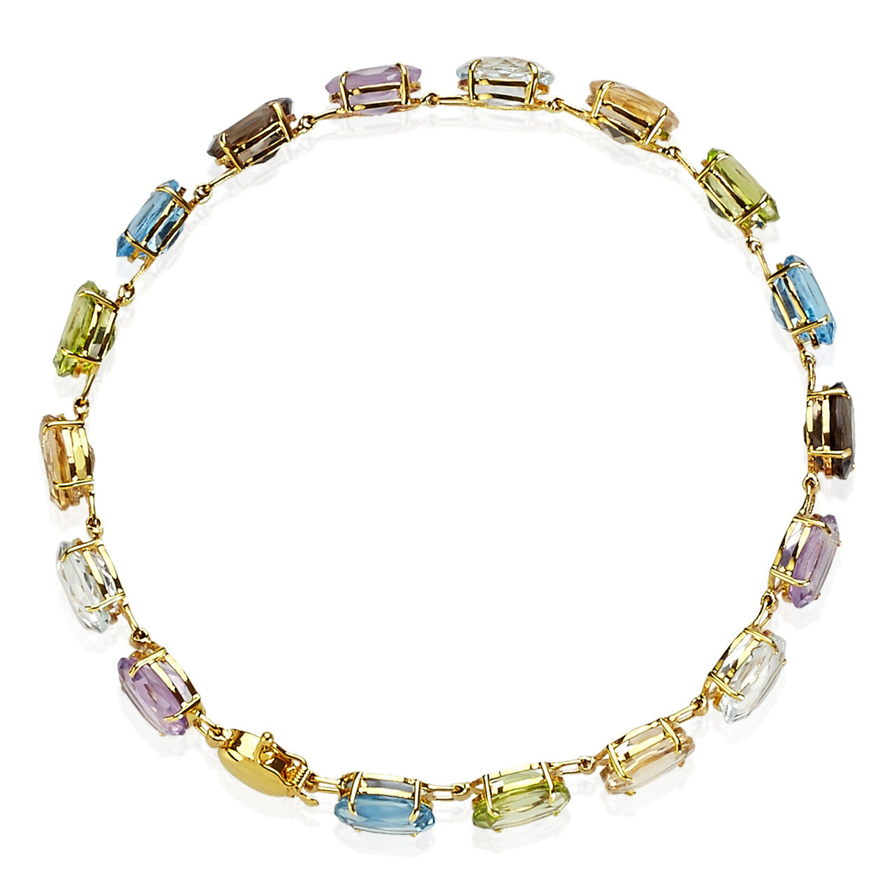 Fancy Multi Gemstone Bracelet