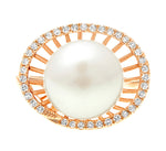 Load image into Gallery viewer, White Freshwater Pearl Basket Ring