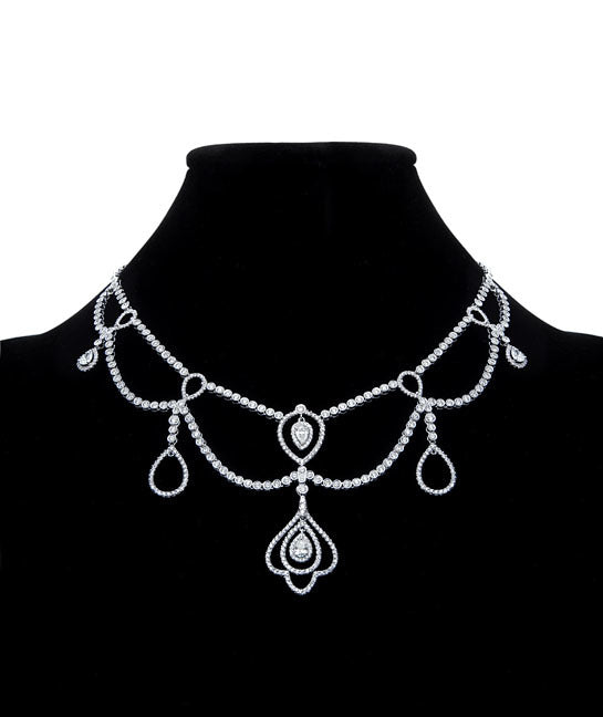 First Impression Custom Collection ~ White Diamond Necklace