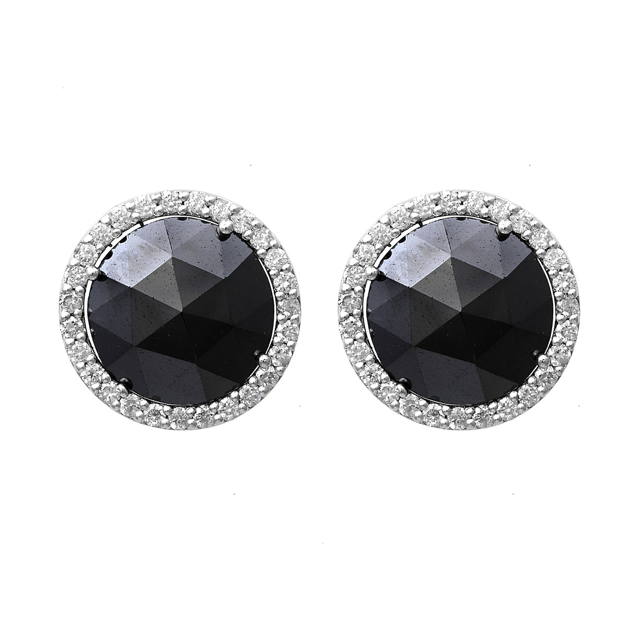 Black Diamond Stud Earrings