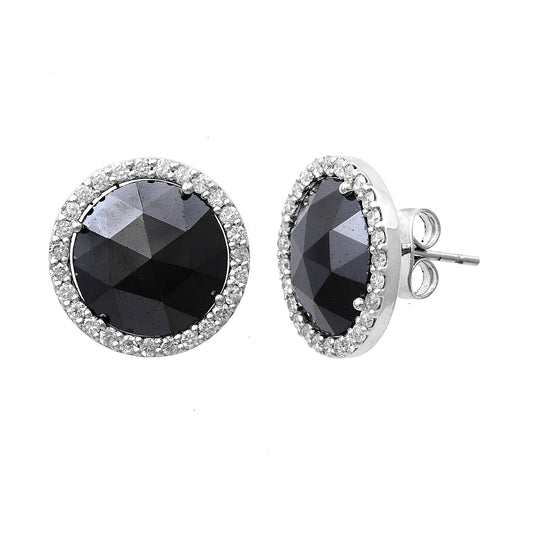 Black Diamond Stud Earrings
