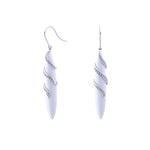 Load image into Gallery viewer, Flawless White Agate & Diamond Earring
